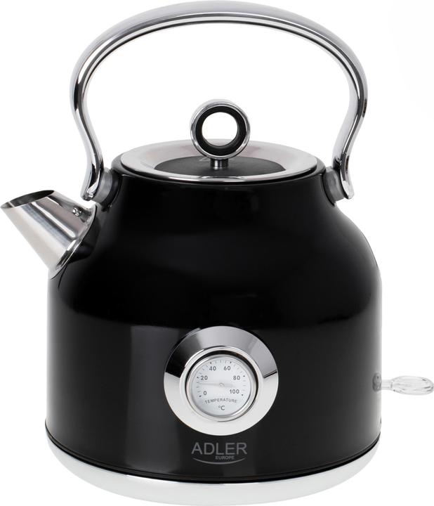 Actual product image Adler AD 1346b Kettle with a Thermomete, Electric, Power 2200 W, Capacity 1.7 L, Black (1.70 l)