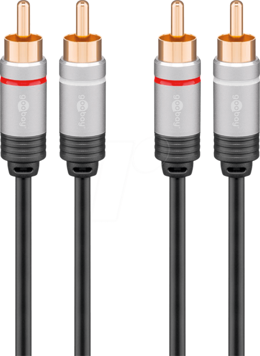 Produktbild Goobay 2 x Cinch – 2 x Cinch (3 m, Cinch)