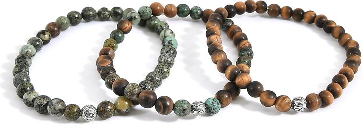 Immagine prodotto Balibay Marlo (20.50 cm, Argento 925, Occhio di tigre, Diaspro di Kambaba)