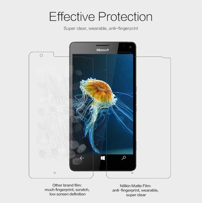 Actual product image Nillkin Matte Series (1 Piece, Microsoft Lumia 950 XL)