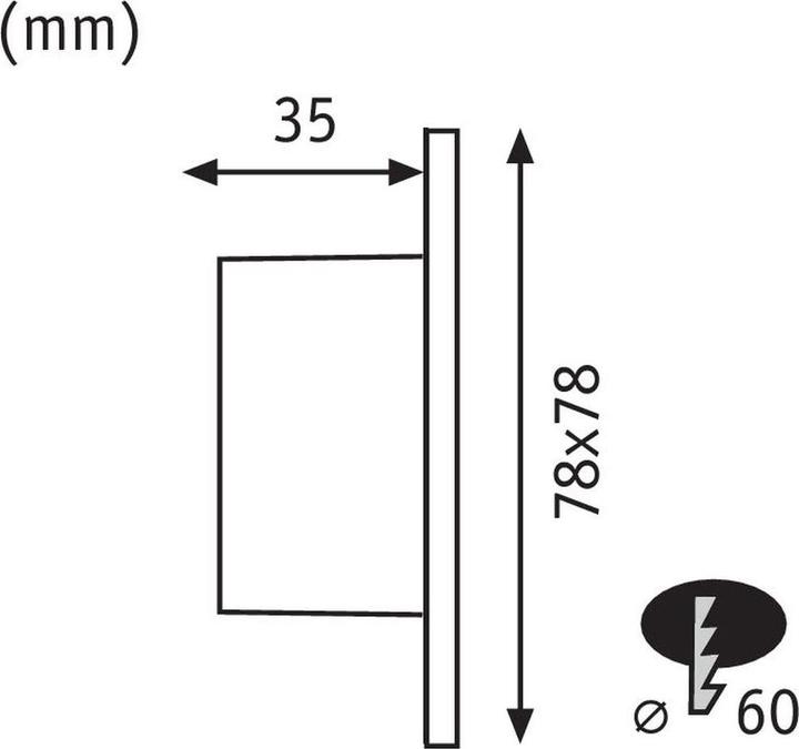 Actual product image Paulmann LED recessed luminaire (50 lm)