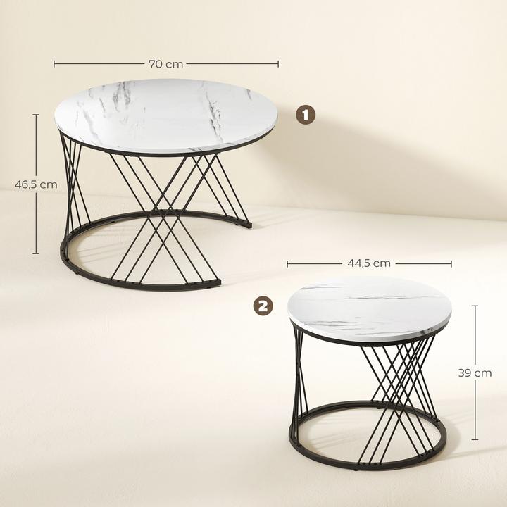 Image du produit Homcom Ensemble de tables basses