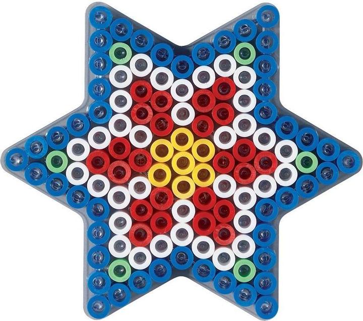 Actual product image Hama Strijkkralenbordjes Maxi - Hart en Ster