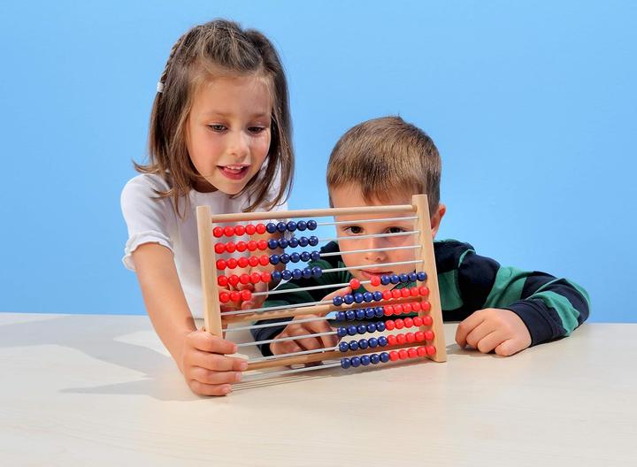 Produktbild Betzold Rechenrahmen rot/blau (7 Jahre)