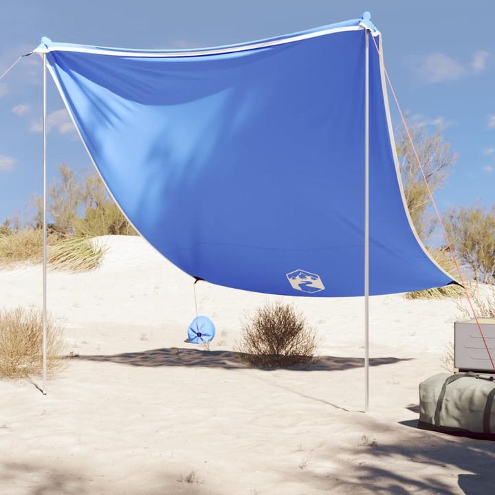 Actual product image VidaXL Beach shade tent with sandbags 214 x 236 cm (beach tent, 0.18 kg, 4 persons)