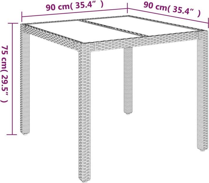 Image du produit vidaXL Garten Essgruppe