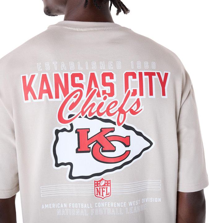 Actual product image New Era NFL Shirt - BACKPRINT Kansas City Chiefs stone - XL (XL)