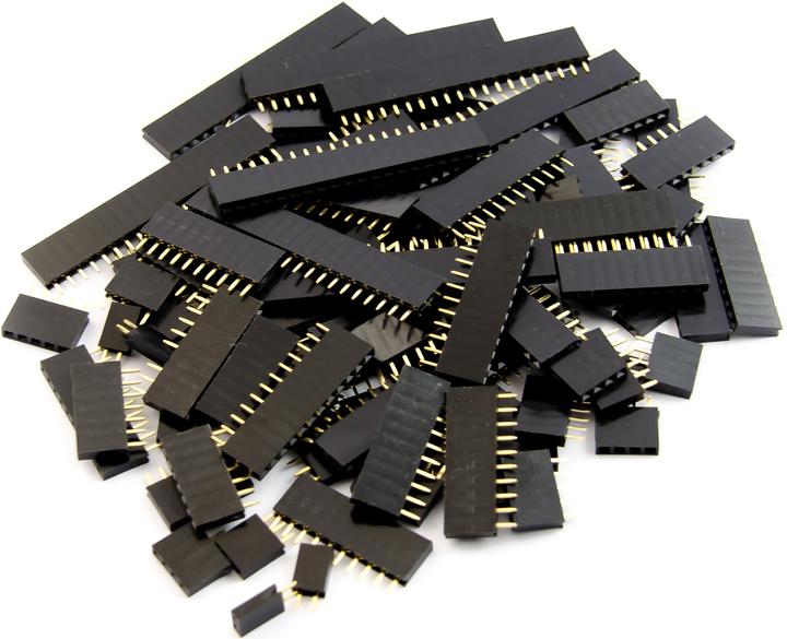 Purecrea Kit de connecteurs mâles / femelles Female Pin RM 2.54 mm / 100 pcs.