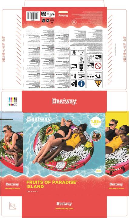 Actual product image Bestway INFLATABLE RIDE ON FRUITS 43720 1.88M