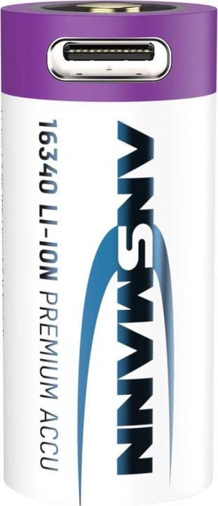 Actual product image Ansmann 16340 Li-Ion battery (1 pcs., 16340, 850 mAh)