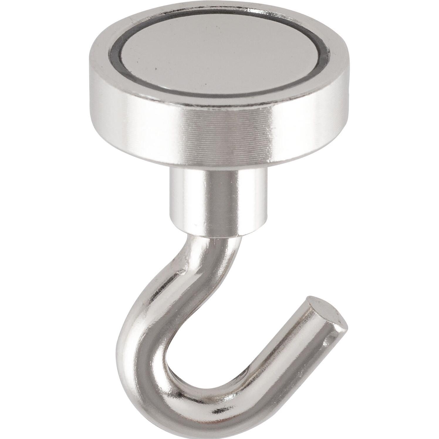 Supermagnete, Magnet, Hakenmagnet Ø 16 mm, Haftkraft 8 kg (5 x)