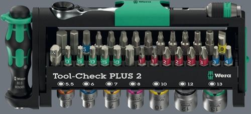 Image du produit Wera Tool-Check Plus 2 (Clé Allen, Cruciforme Phillips PH, Embout carré femelle, Fente de vis, Torx TX)