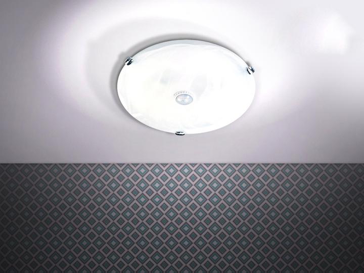 Produktbild Maclean – MCE22 – Deckensensor Pir Infrarotlampe 2x40w E27 weiss (E27)