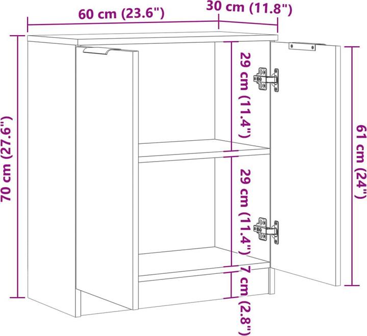 Produktbild VidaXL Sideboard (60 x 30 x 70 cm)