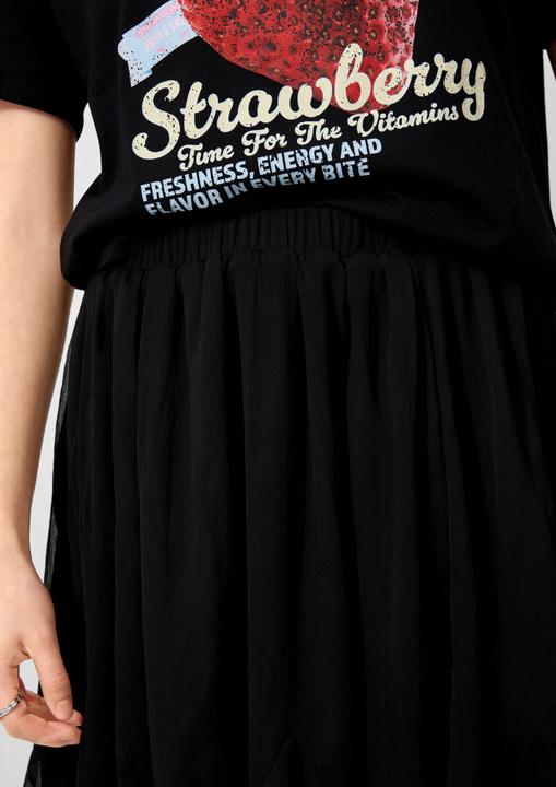 Produktbild s.Oliver Kurzer Chiffonrock mit eingesetzten Volants (36)