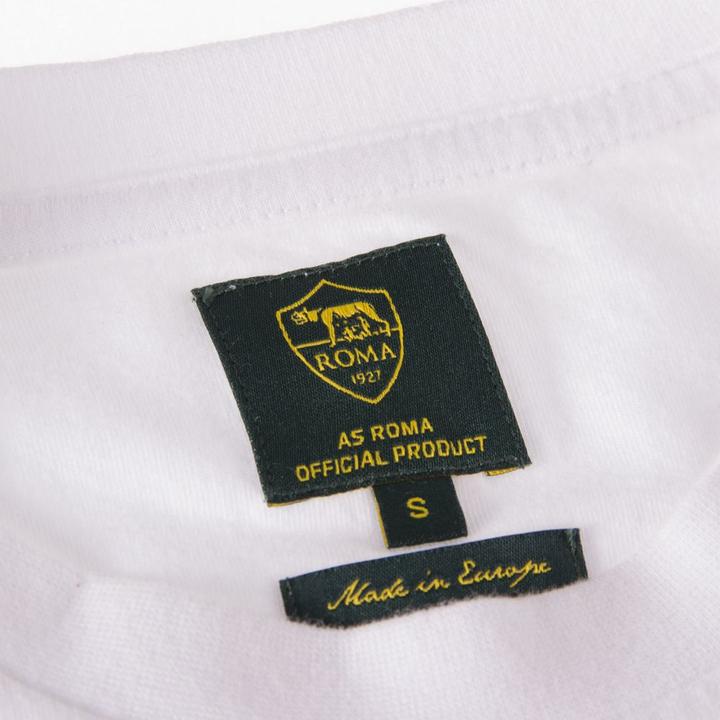 Actual product image Copa Football AS Roma Graphic Tee Bianca | AS Roma T-Shirt (XS)