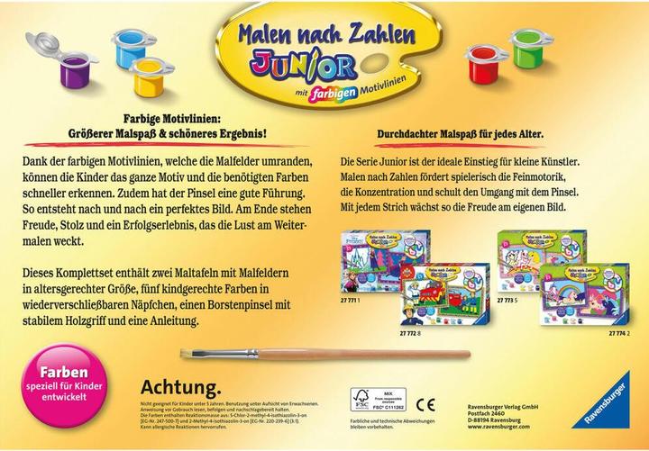 Actual product image Ravensburger Painting by numbers 28941 - Funny monsters - Children 5-7 years