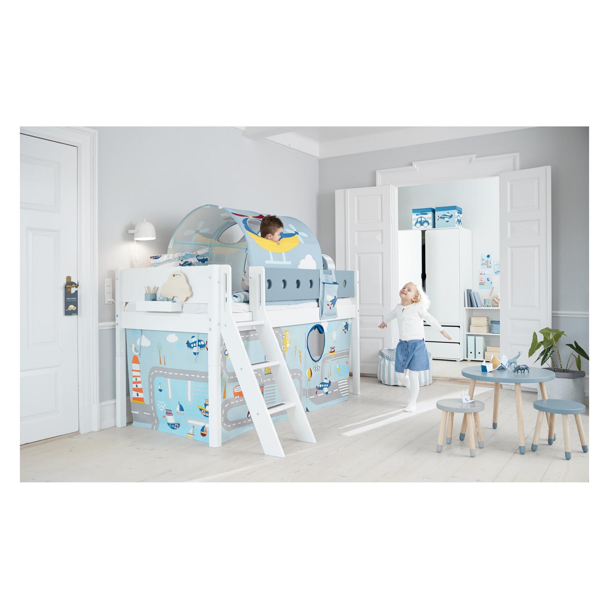 Rideau De Jeu FLEXA Design Danois Pour Lit Haut - Rose, Coton - Occasion