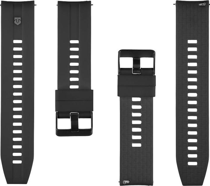Produktbild Tactical Strap - Quick Release Silicone Band 22mm Black (22 mm, Silikon)