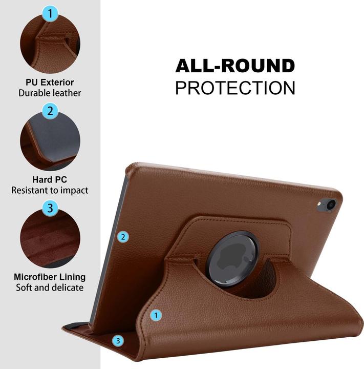 Produktbild Cadorabo Tablet Book Gummi (KEIN Wake Up) Hülle (Apple iPad mini 2021)