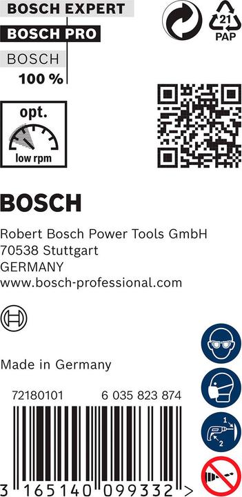 Produktbild Bosch Professional Zubehör PRO Wood HSS Installationsbohrer, 22 x 100 x 400 mm (22 mm)