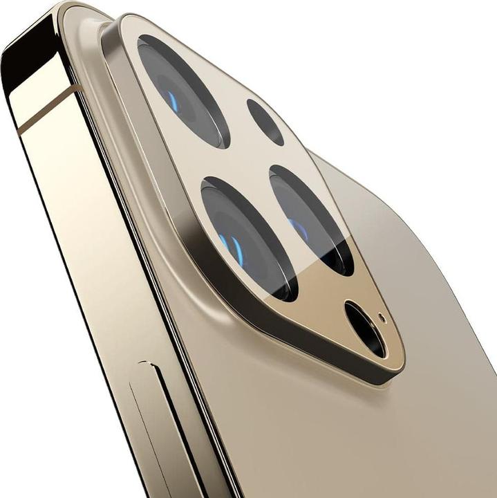 Actual product image Spigen Camera Cover Optik.Tr Camera Protector 2-Pack Iphone 13 Pro / 13 Pro Max Gold (Apple iPhone 13 Pro, Apple iPhone 13 Pro Max)