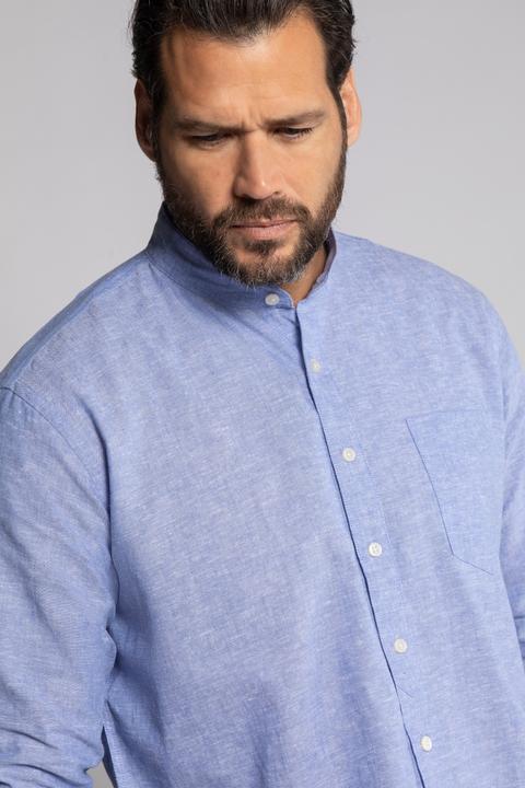 Actual product image JP1880 Long Sleeve Linen Blend Shirt (6XL)