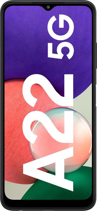 Produktbild Samsung Galaxy A22 5G EU (64 GB, Gray, 6.60", Hybrid Dual SIM + eSIM, 48 Mpx, 5G)