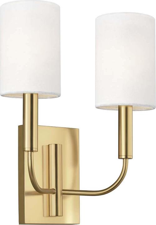 Produktbild Elstead Lighting Brianna Wandleuchte E14 2-fach Brüniertes Messing (E14)