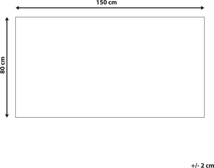 Produktbild Beliani Baumwollteppich Beige 80 x 150 cm AFIS (80 x 80 cm)