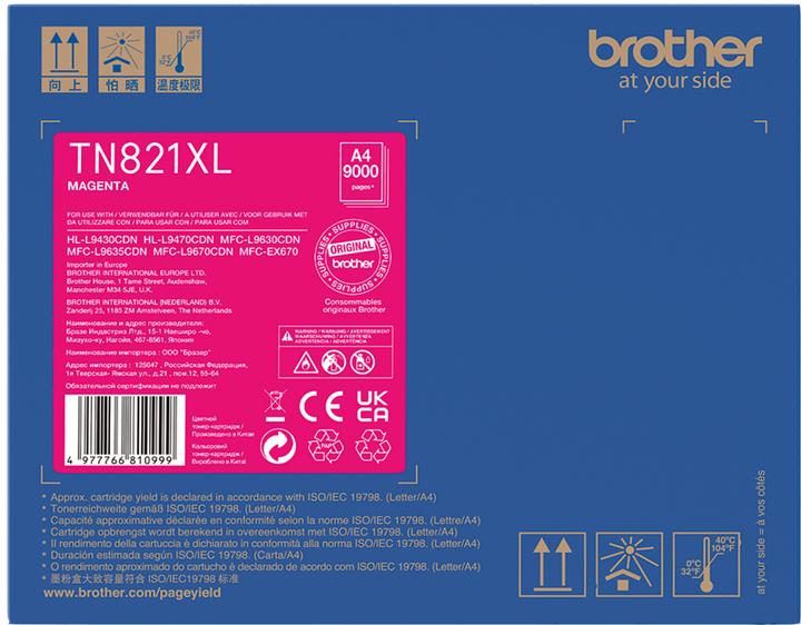 Produktbild Brother TN-821XLM Super High Yield Toner Cartridge for EC Prints (M)