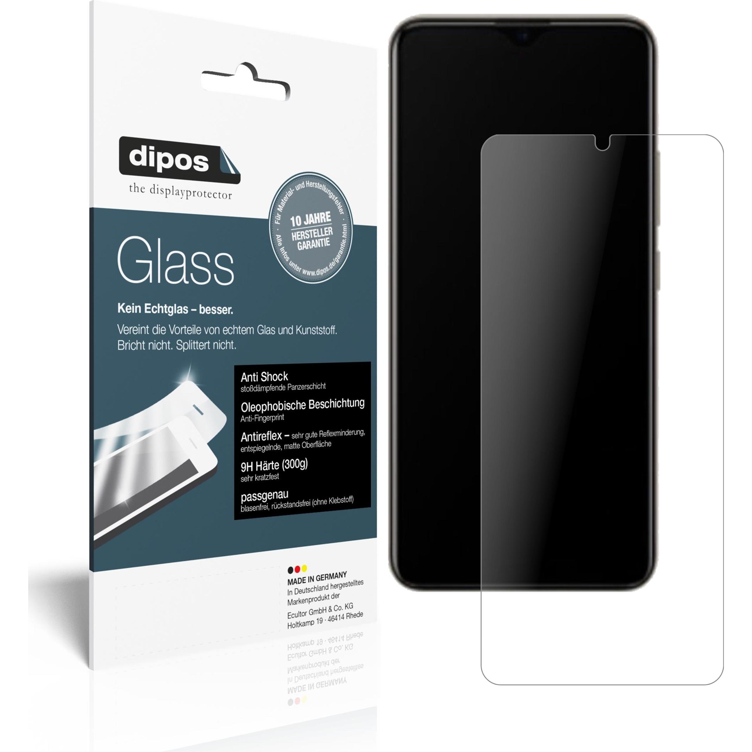 Dipos Displayschutz Anti-Shock (1 Stück, Vivo U20), Smartphone Schutzfolie, Transparent