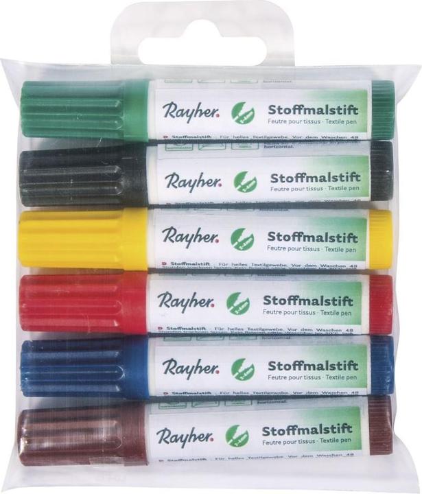 Image du produit Rayher Set de crayons pour tissu (6x)
