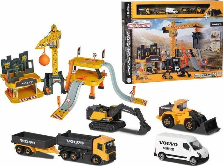 Actual product image Majorette Volvo construction playset