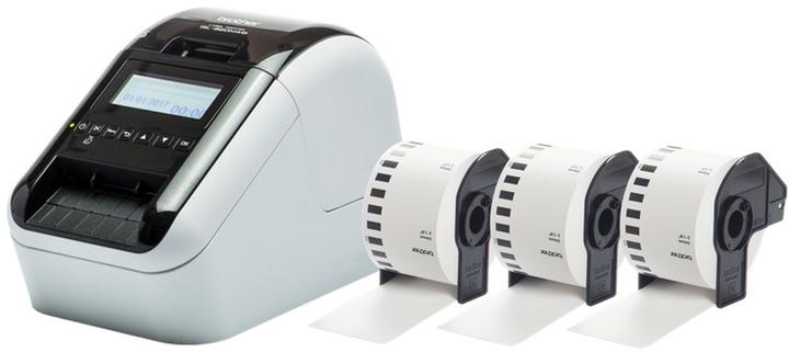 Actual product image Brother QL-820NWBcVM incl. 3 label rolls (300 dpi)