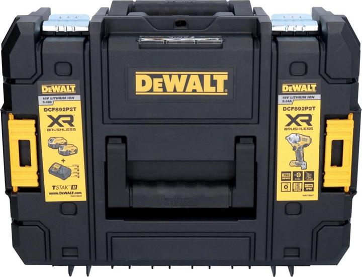 Image du produit DeWalt DCF 892 NT Clé à choc sans fil 18 V 813 Nm 1/2" Brushless + 1x batterie 5,0 Ah + TSTAK - sans (Fonctionnement sur batterie)