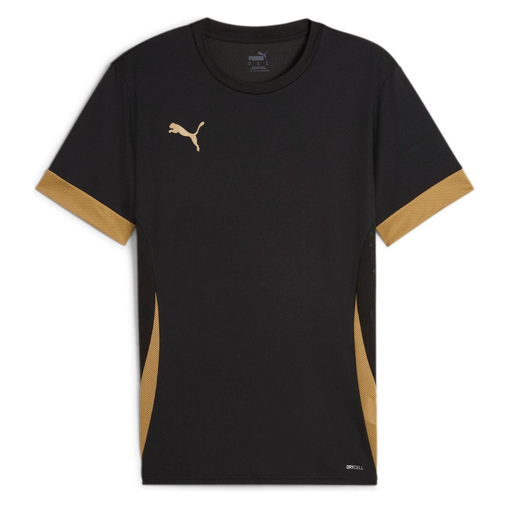 Puma, Mannen, Sportief Shirt, TeamGOAL Wedstrijd Jersey (S), Zwart, S