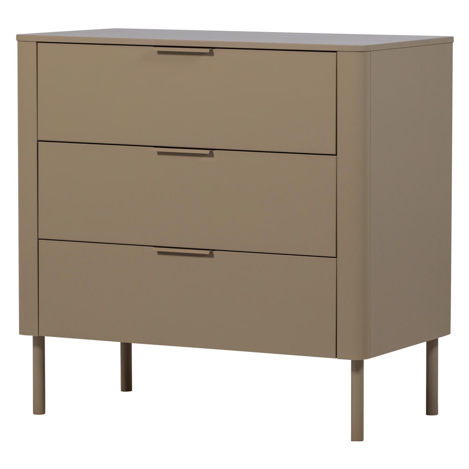 Woood Sideboard "Gunnar Fsc-Mix Massivkiefer Mit Dämpfung Funktion, 94 X 52 X 93 Cm" Abgerundete Ecken, Tragkraft 15 Kg Pro Schublade, Einfach Zu