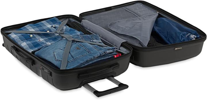 Actual product image Itaca Lightweight Polypropylene Hard Shell Suitcase with 4 Wheels and Number Lock (77 l)