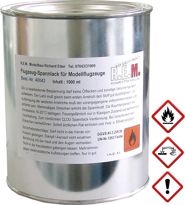 Actual product image REM clamping varnish 1000ml