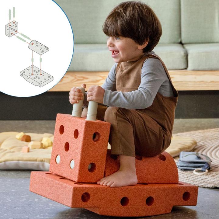 Actual product image Modu Explorer Set - Building Set Balance Toy, Slider, Seesaw