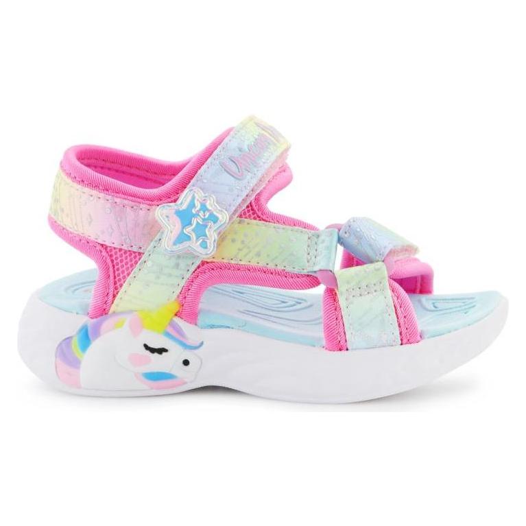 Skechers, Meisjes, Sandalen, S-Lights Unicorn Dreams Sandaal - Majestic Bliss Kindersandalen, Roze, Veelkleurig, (25)