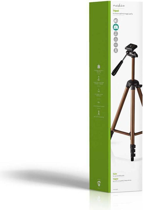 Produktbild Nedis Stativ - Max. 2 kg - 128 cm - 645g - 3-teilige Kanalbeine 20 mm - Rhombische Beine mit dem C (Kunststoff, Metall)