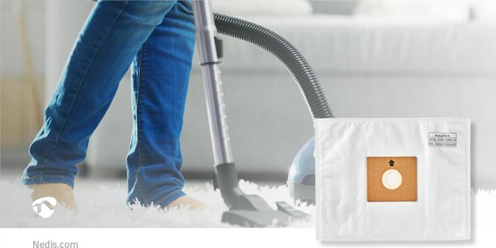 Actual product image Nedis Vacuum Cleaner Bag 10 Pieces Carton/Synthetic Most Sold VCBG500 / VCBG550-Series White (10x)