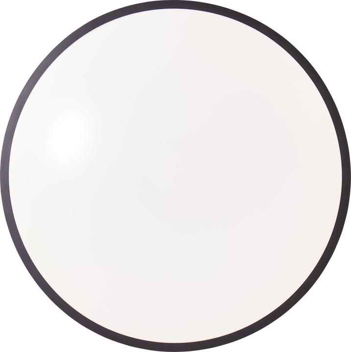 Actual product image Brilliant Heida LED surface-mounted ceiling panel 48cm black (3000 lm)