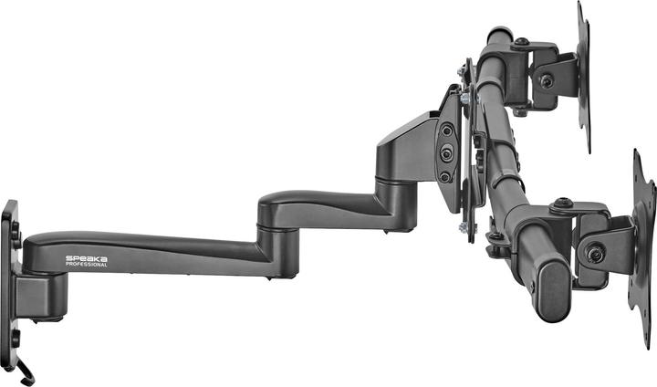Actual product image SpeaKa Professional Double Monitor Mount 13 to 27 inch (Wall, 27", 10 kg)