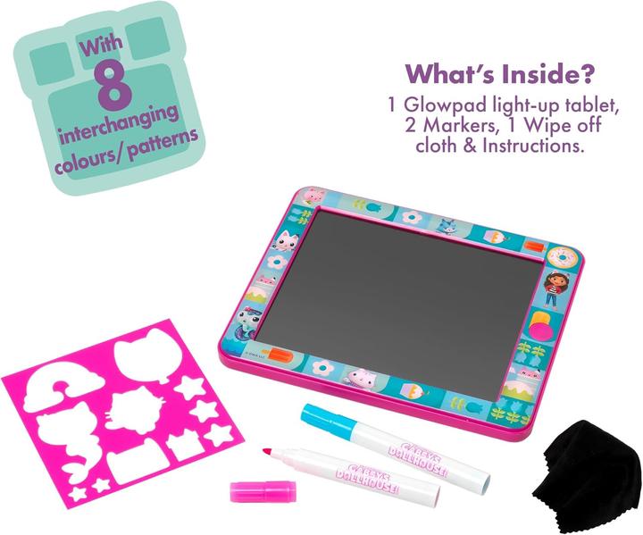 Actual product image John Adams Gabby's Dollhouse Glowpad Zeichentablett