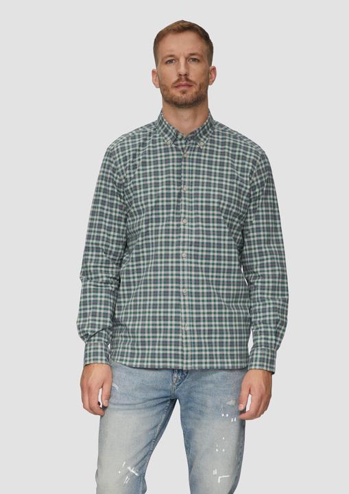 Image du produit S.Oliver Hemd Regular Fit: Hemd aus Baumwollstretch mit Button-Down-Kragen (L)