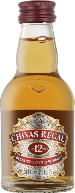 Chivas Regal Whisky Chivas 5 cl Scotch Blend 12 years old (Scotch Whisky, Blended Whisky, 1 x 5 cl)