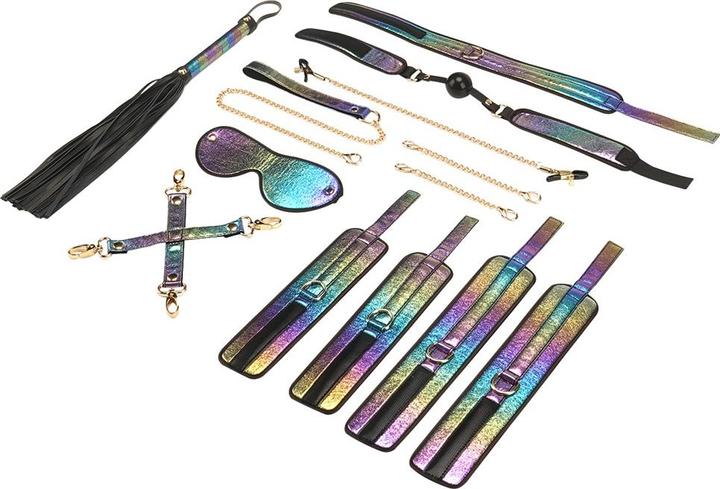 Actual product image Liebe Seele Bondage Set 8-piece Vivid Rainbow